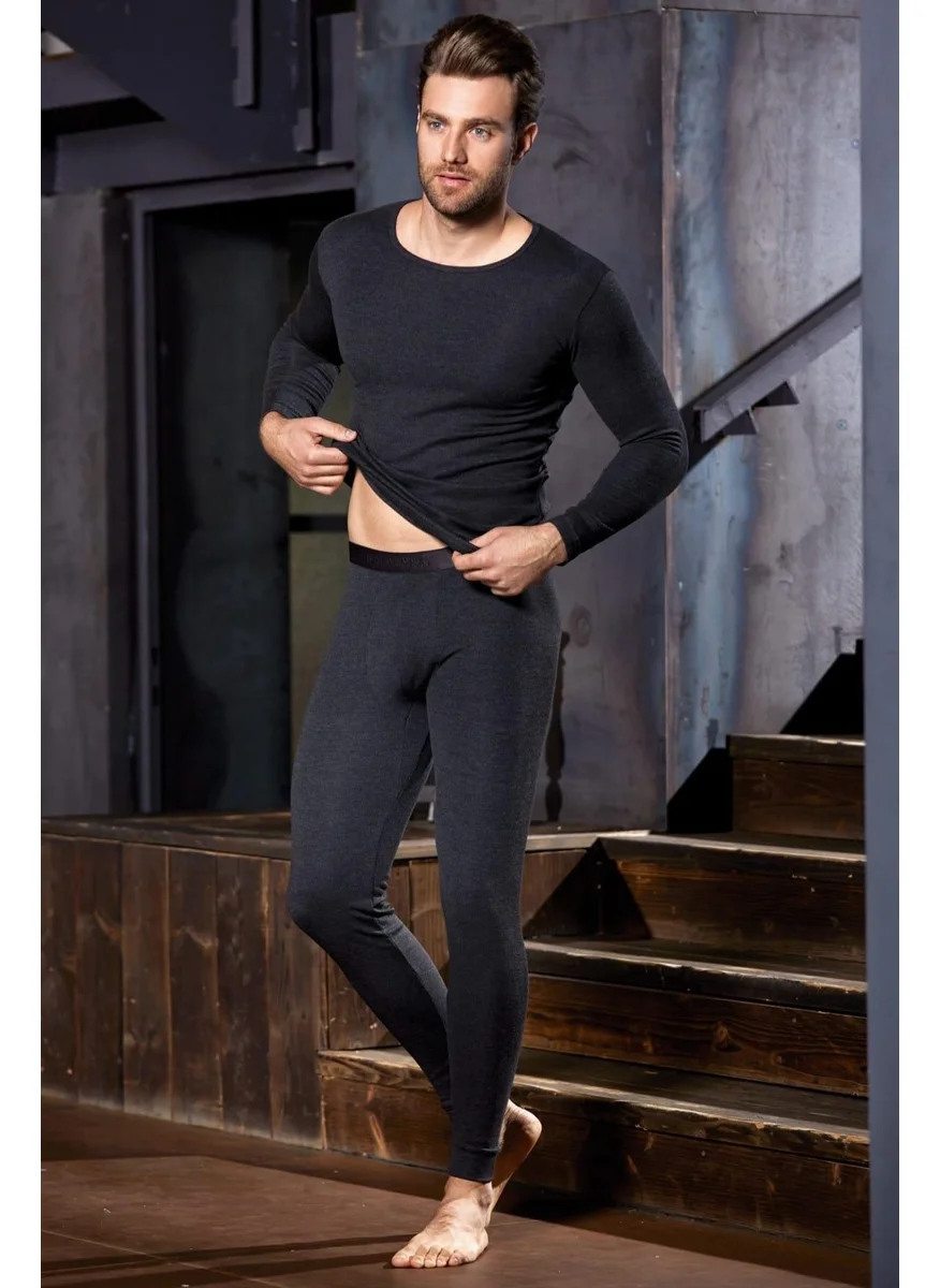 Goldenbay 2518 Men's O Neck Long Sleeve Top Thermal Warm Underwear