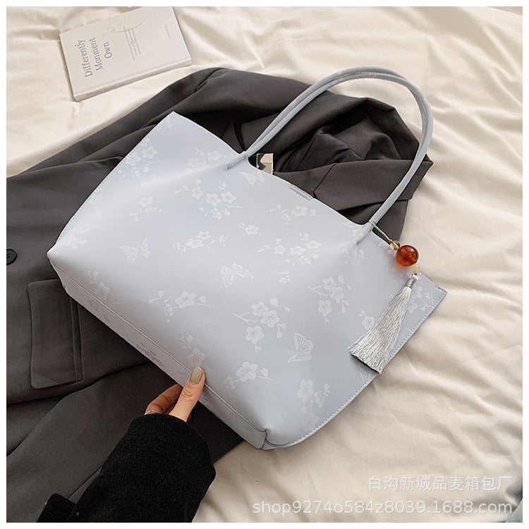 New National Style Popular Tote Bag For Women Large-Capacity Fashionable Commuter Bag This Year'S Popular Shoulder Bag - Image 1