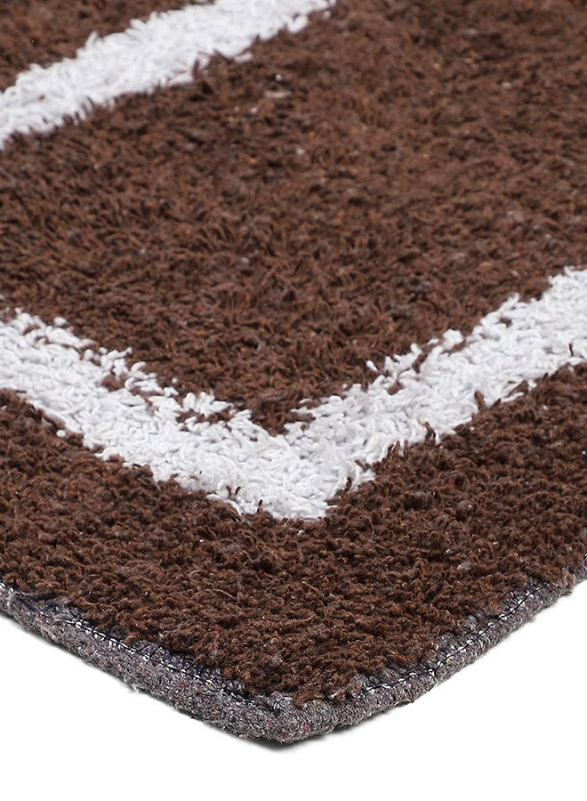 Status Status Contract Microfiber Soft and Super Absorbent Door Mat/Bath Mat-38X58 CM (DKBrown)  - Image 5