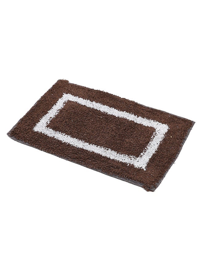 Status Status Contract Microfiber Soft and Super Absorbent Door Mat/Bath Mat-38X58 CM (DKBrown)  - Image 4
