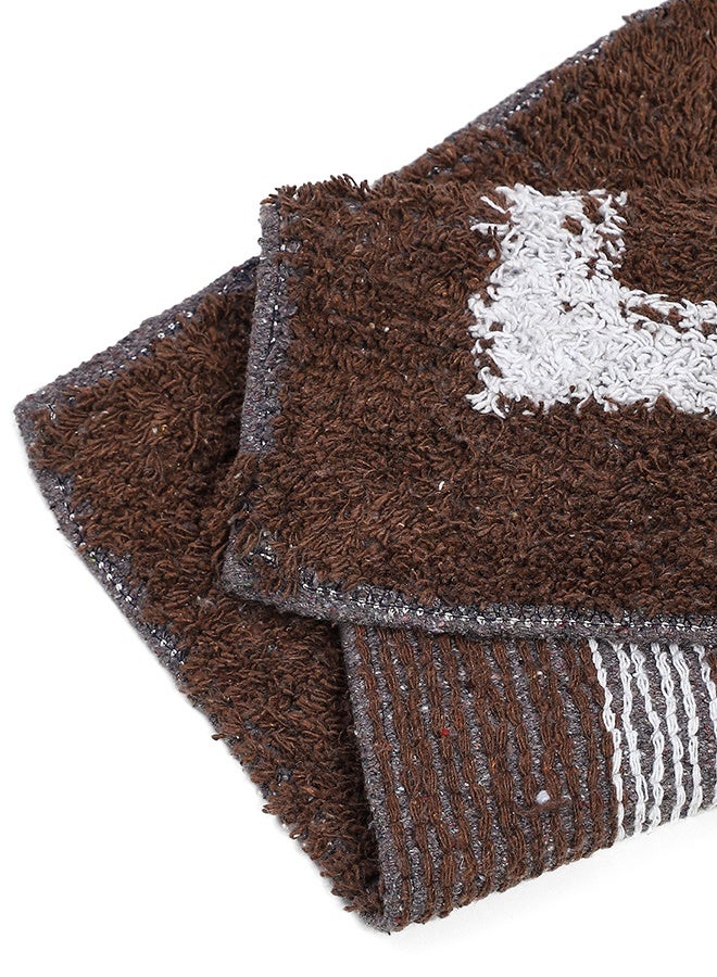 Status Status Contract Microfiber Soft and Super Absorbent Door Mat/Bath Mat-38X58 CM (DKBrown)  - Image 3