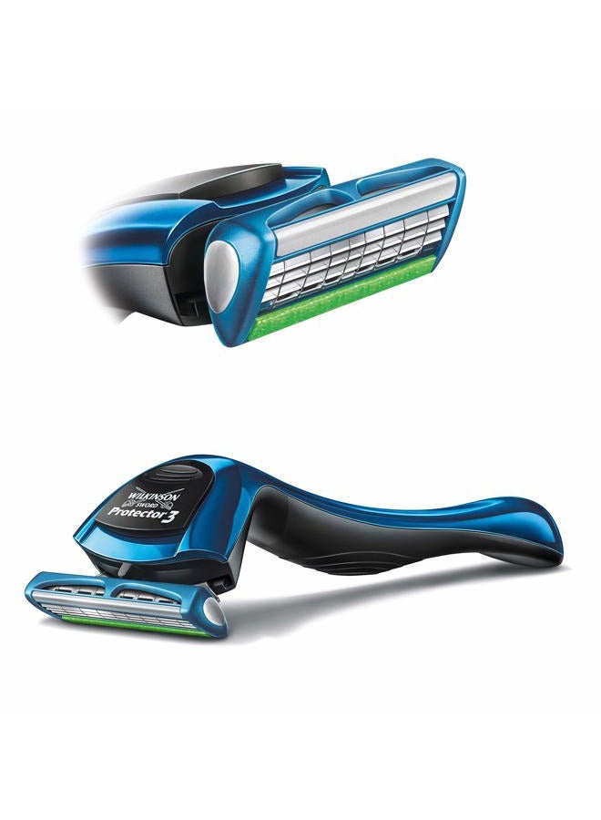 WILKINSON SWORD - Protector 3 for Men | Smooth Shave | Razor Handle + 1 Blade Refill - Image 5