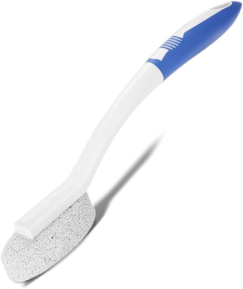 Long Handle Pumice Foot Scruber Exfoliating Foot File Callus Remover Tool Cleaner Massage Stone Callus Reducer