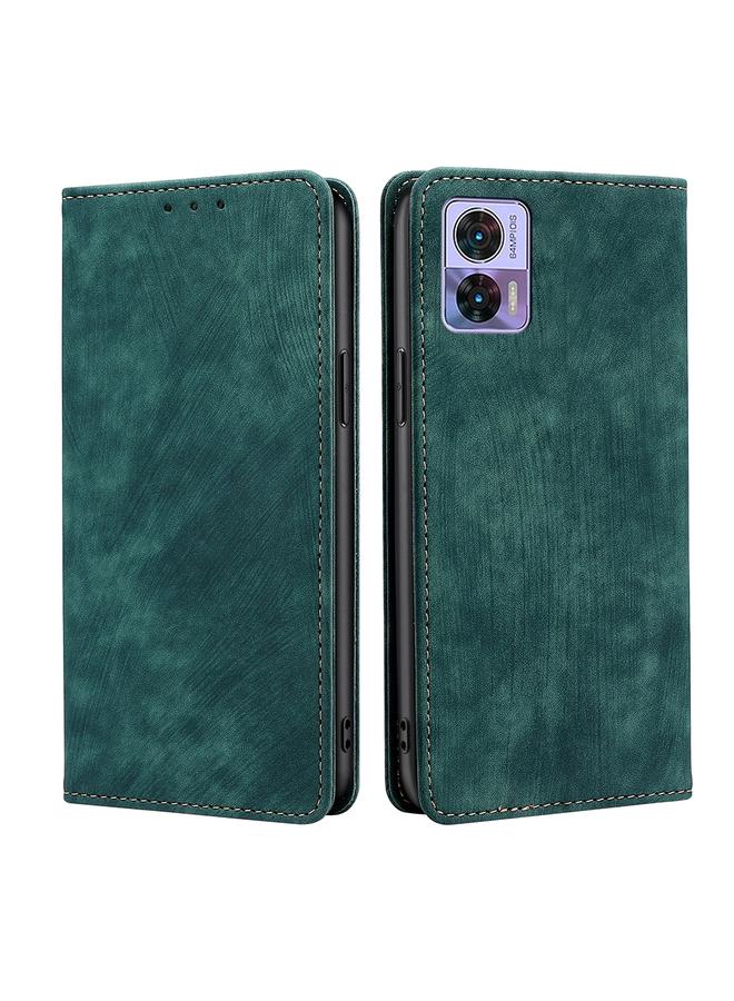 اس-توب جراب لهاتف Motorola Edge 30 Neo RFID مضاد للسرقة مصنوع من الجلد المغناطيسي - Image 1