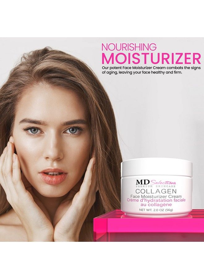 MD Selections Collagen Facial Cream Face Moisturizer Cream for Dry Skin Vegan Anti Aging Crème d - Image 5