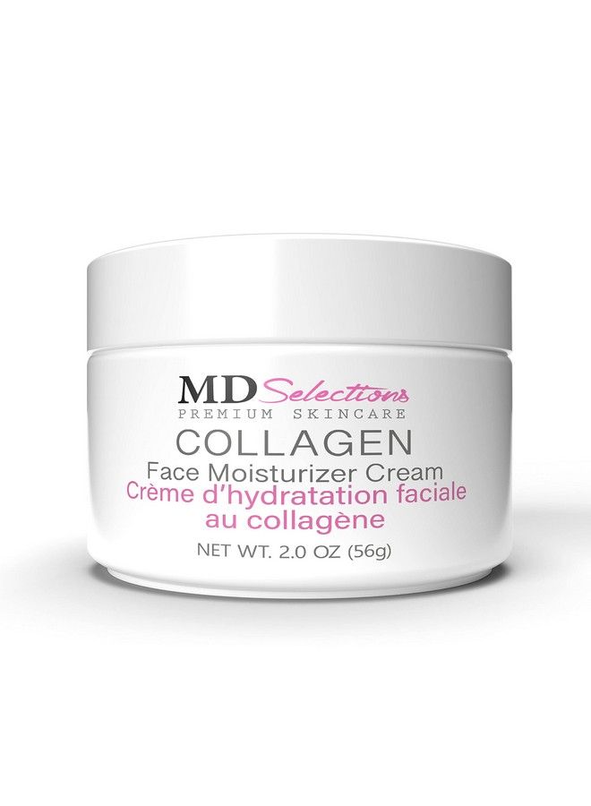 MD Selections Collagen Facial Cream Face Moisturizer Cream for Dry Skin Vegan Anti Aging Crème d - Image 1