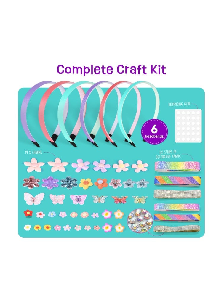ONE TO FOUR Headband Making Kit for Girls - Make Your Own Fashion Headbands for Kids - DIY Hair Accessories Set - Arts and Crafts Gift for Girls Ages 5-12 Years - Teen Kid Toys Birthday Eid Gifts Set - Image 2