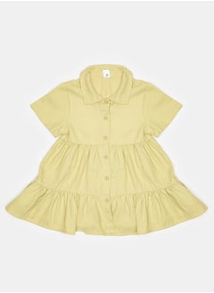 LC WAIKIKI Shirt Collar Short Sleeve Baby Girl Dress  - Image 1