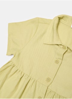 LC WAIKIKI Shirt Collar Short Sleeve Baby Girl Dress  - Image 3