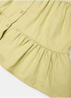 LC WAIKIKI Shirt Collar Short Sleeve Baby Girl Dress  - Image 4