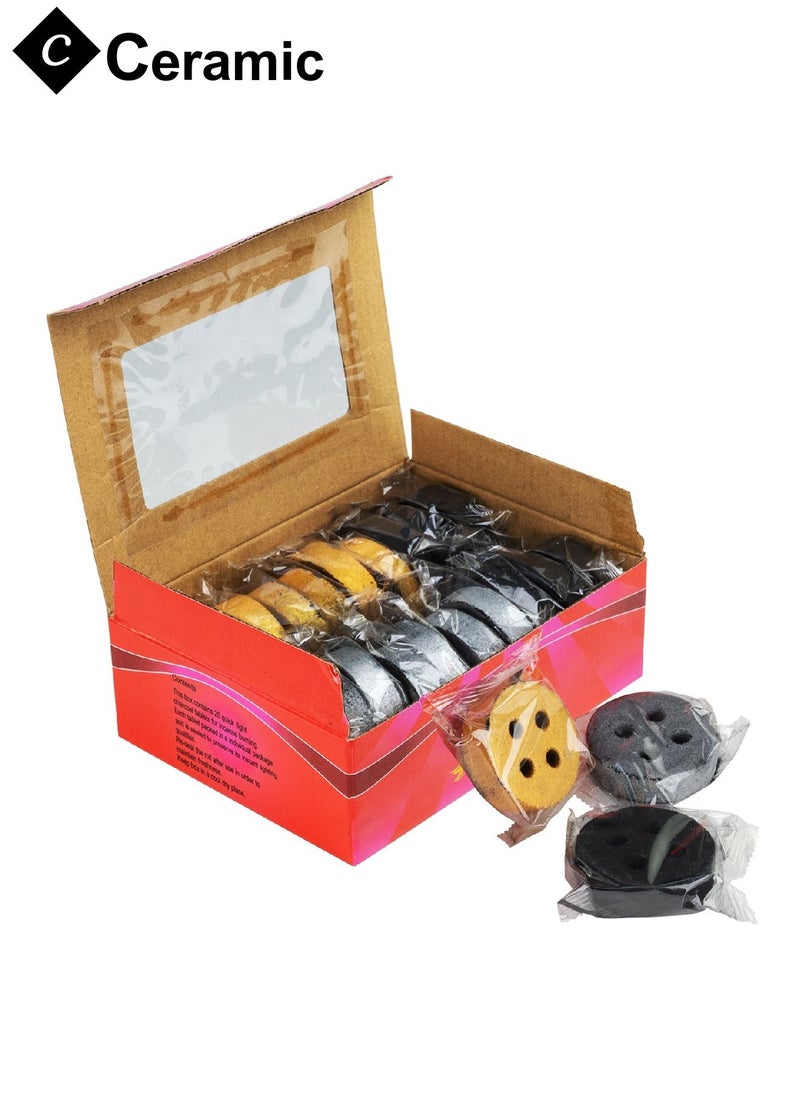 CERAMIC Al Qaed  Coal Charcoals Quick Ignite and Long Lasting 20 Pieces  - Image 2