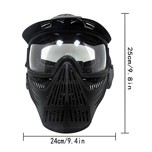 IndependentThose Tactical Mask Airsoft Masks, for Airsoft BB Hunting, CS Game Full Face Tactical Gear, Impact Resistant with Goggles, Motocross Skiing Outdoor Activities - Image 2