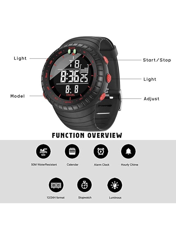 Smael Sport Watch For Men Digital Plastic - sm1237 - Image 5