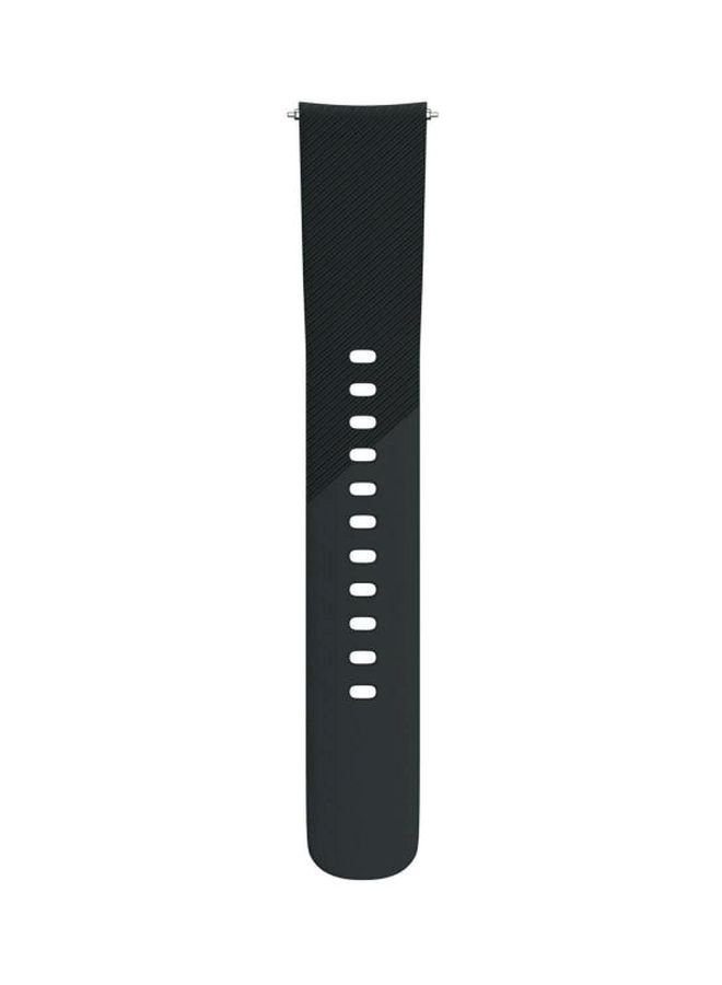 NIBEMINENT Replacement Silicone Smartwatch Strap Black - Image 3
