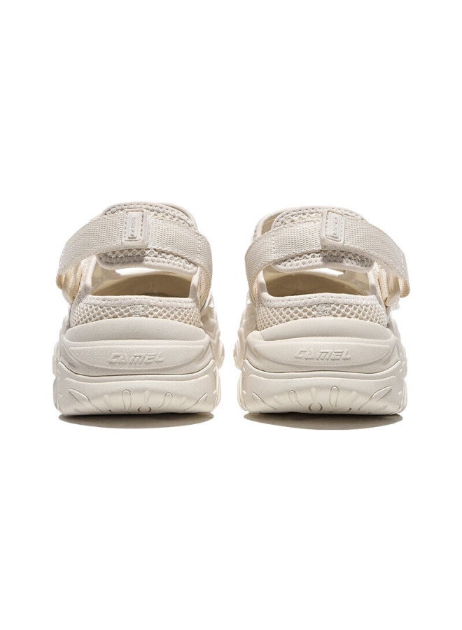 CAMEL Cute Summer Height Increasing Casual Women's Shoes Magic Tape Casual Sports Sandals K25b09l7010 Light Beige 37 - Image 2