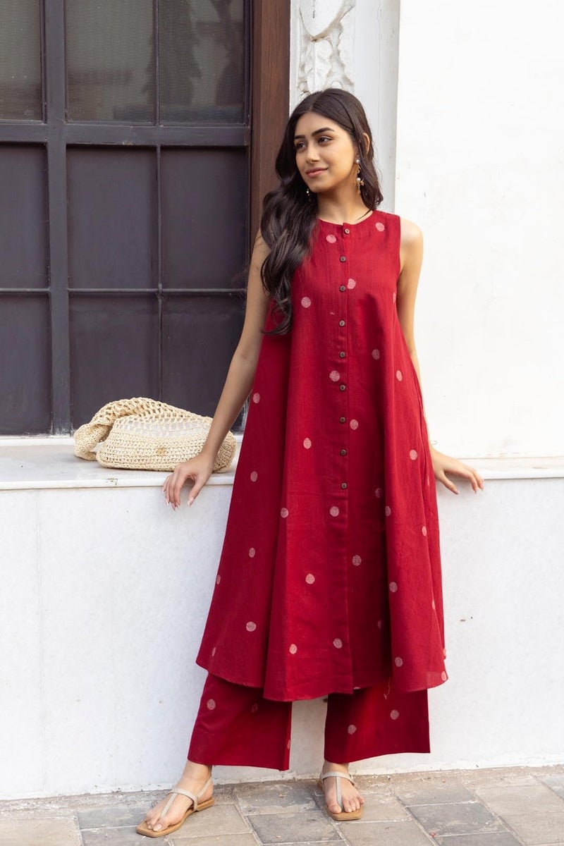 GoSriKi Women's Rayon Blend Straight Printed Kurta with Palazzo - Image 1