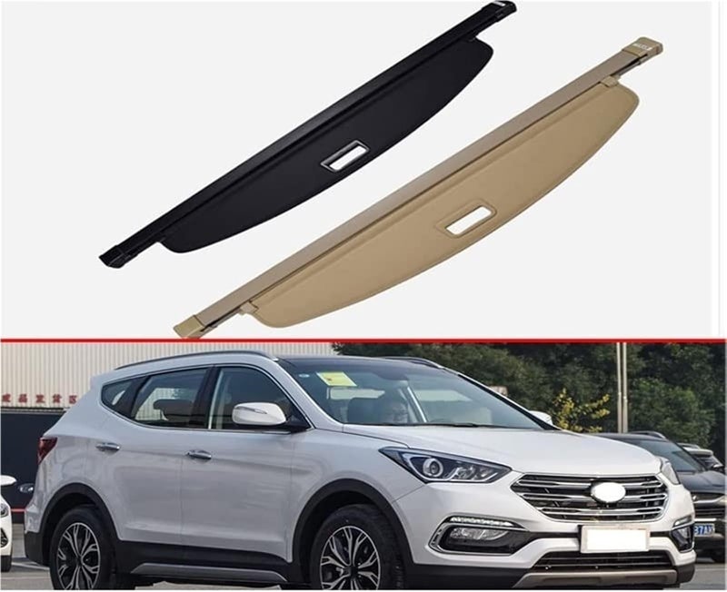 QASULER Rear Cargo Cover for Hyundai Santa Fe - Image 5