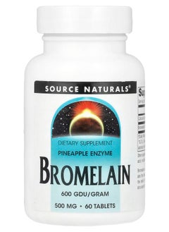 Source Naturals Bromelain 600 Gdu/Gram 500 Mg 60 Tablets 