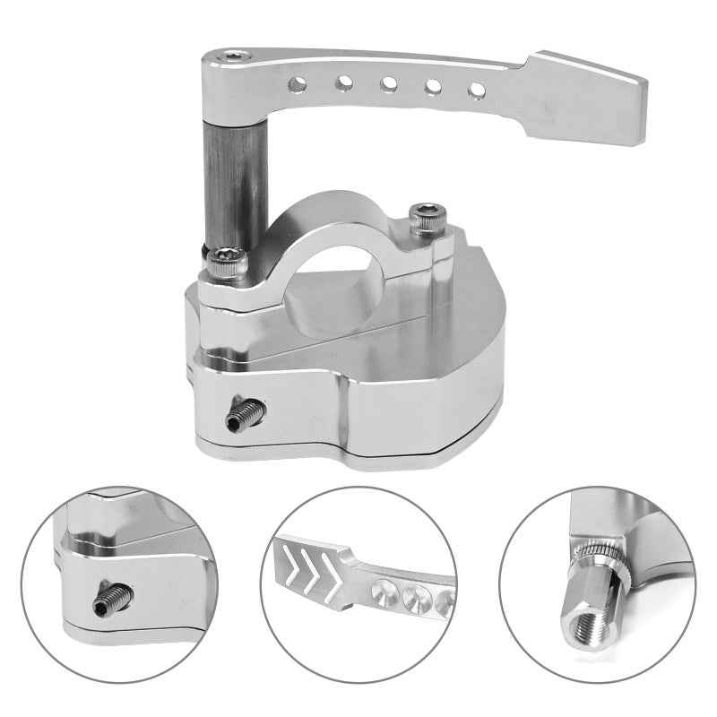 EATAKWARD Universal Billet CNC 7/8 inch ATV Throttle Lever Thumb Controller Thumb Throttle Replacement for Yamaha Raptor 350 660 700 HD TRX Replacement for Suzuki LTR450 250 500 LTZ400 250 etc - Image 3