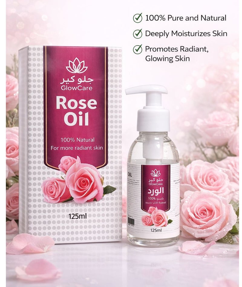GlowCare Natural Rose Oil For More Radiant Skin 125ml - Image 5