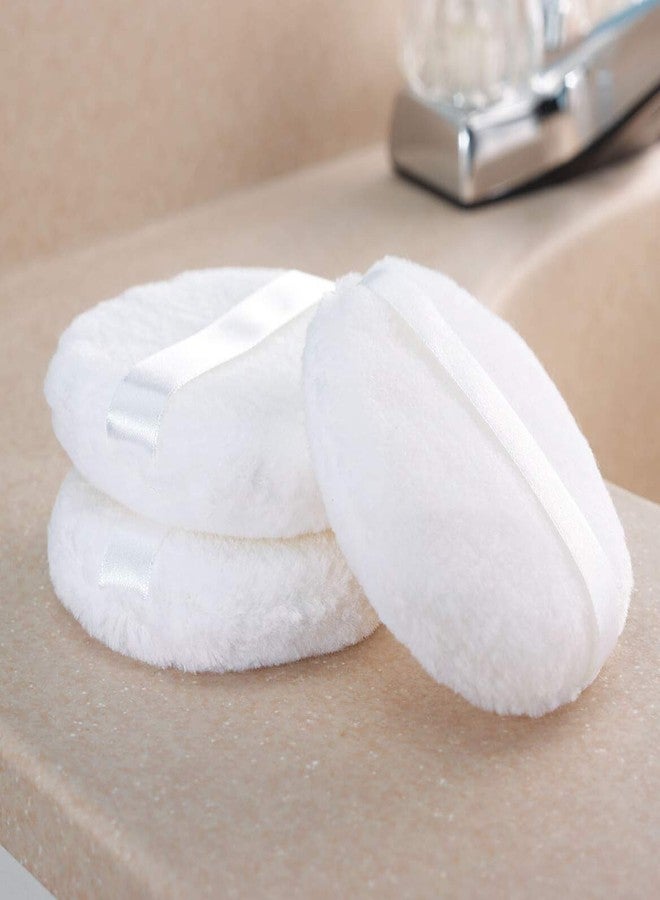 Joly Large Loose powder Puff, 4.3'' XL Body Puff with Ribbon (10.9cm) (5PCS) - Image 2