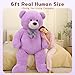 MaoGoLan Big Teddy Bear 6 FeetLife Size Huge Teddy Bear Plush Stuffed AnimalAdorable and Soft Purple Teddy Bear Gift for ChristmasValentinesBirthdayor Long Distance - Image 4