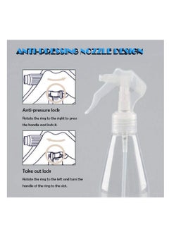 Excefore Small Spray Bottle, Empty Spray Bottle Clear PET Plastic 200ml Bottles Safe Non-Mist Trigger Sprayer Leak-proof Great for Cleaning Products Garden using Beauty Treatments  - Image 2