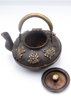 Alpine Crystals UAE Exquisite Antique Brass Teapot Handcrafted  - Image 3