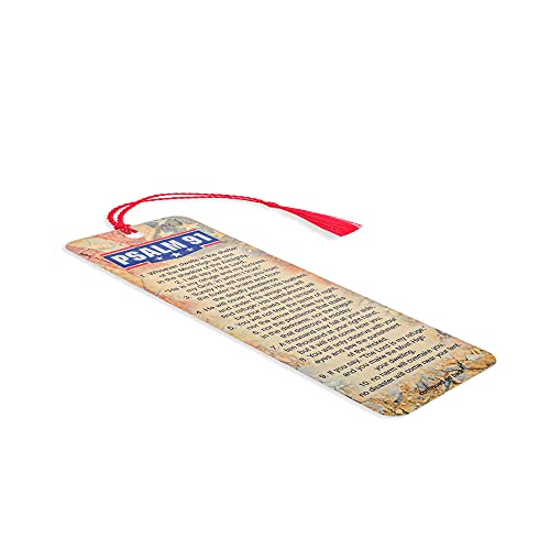 Dicksons Psalm 91 Full Verse American Flag Cardstock Tassel Bookmarks, Pack of 12 - Image 3