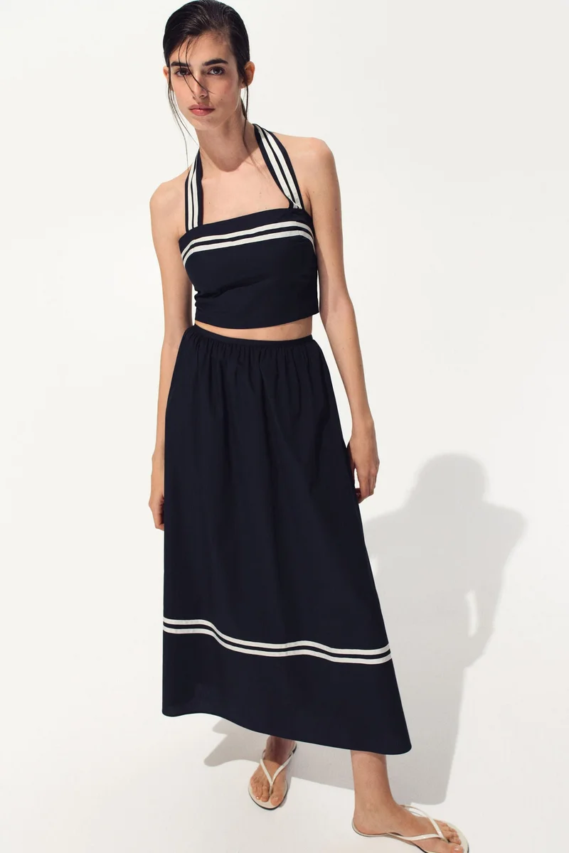 H&M Cropped halterneck top