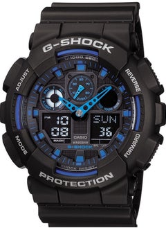 G-Shock GA100-1A2 Analog-Digital Speed Indicator Black Dial Men's Watch