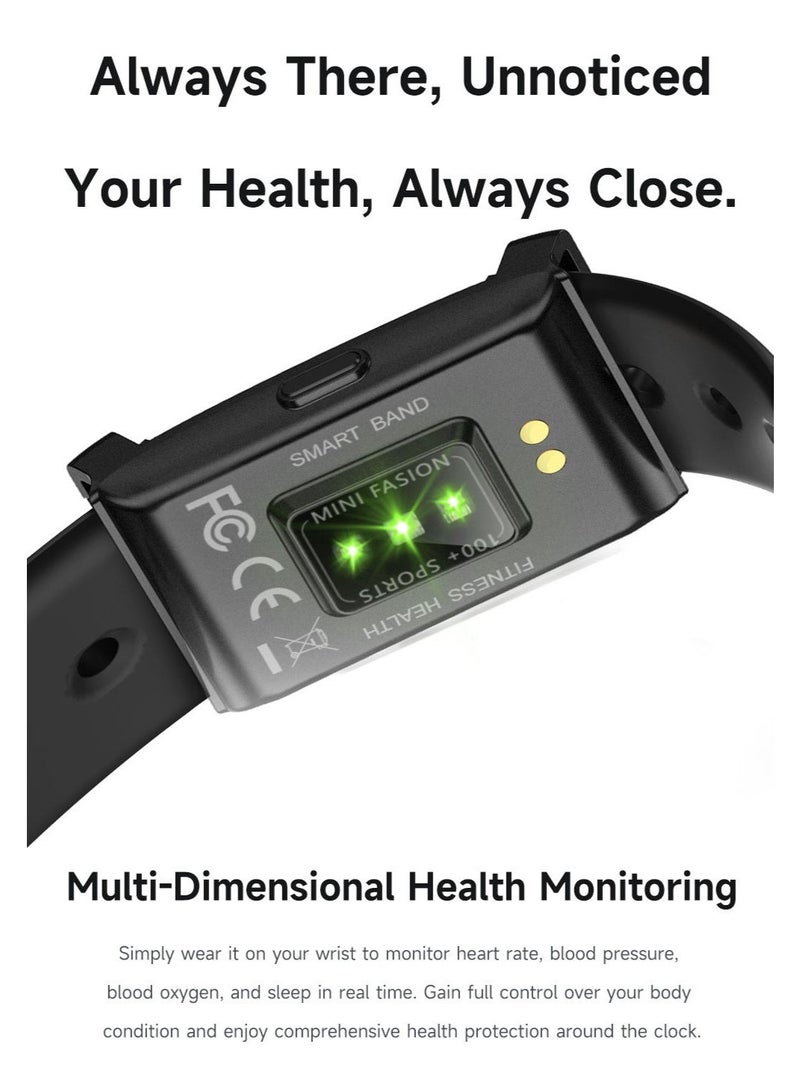 Smart Bracelet Health Fitness Tracker 45-Day Battery Life Lightweight Wearable Activity Tracker with Free App Black. - Image 5