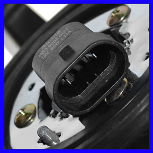 TRQ Driver Side Headlight Assembly Black Bezel Compatible with 2004-2012 Chevrolet Colorado GMC Canyon 2006 Isuzu i-280 2007-2008 i-290 i-350 i-370 GM2502234 - Image 4