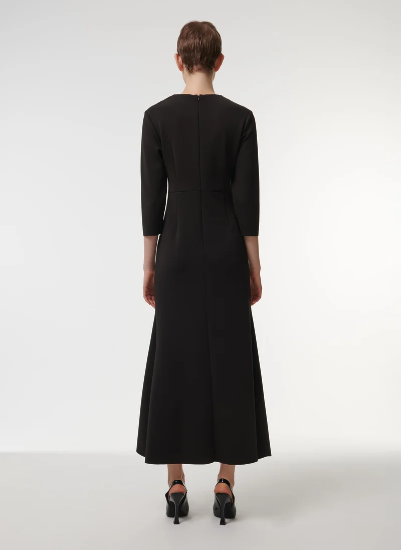Leem  Marked Waist Pleat Detail Dress for Women | Best Price UAE