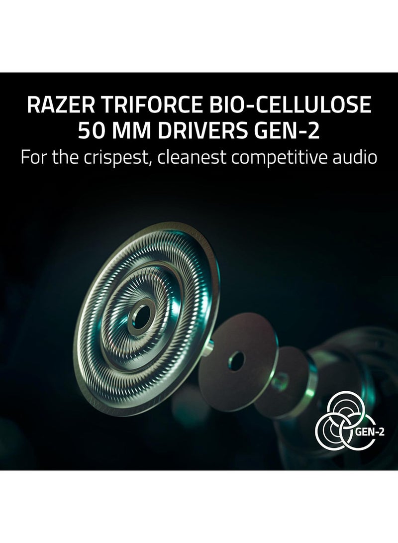 Razer BlackShark V3 Pro for Playstation - Wireless E-Sports Headset with Active Noise Cancelling (ANC) - Triforce 50 mm Driver - HyperSpeed 2.4 GHz - THX Spatial Audio - PS5/PC | Black I RZ04-05400500-R3G1 - Image 5