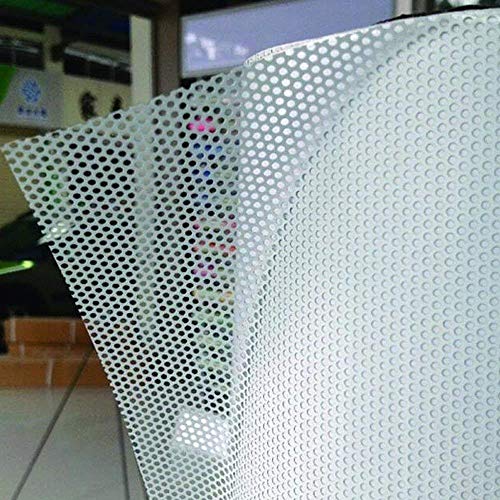 ELECSA One-Way Perforated Vinyl Privacy Removable Window Film Adhesive Glass Wrap Roll Window Film Perfect for Bathroom Livingroom & Office 24X48_Inch - Image 1