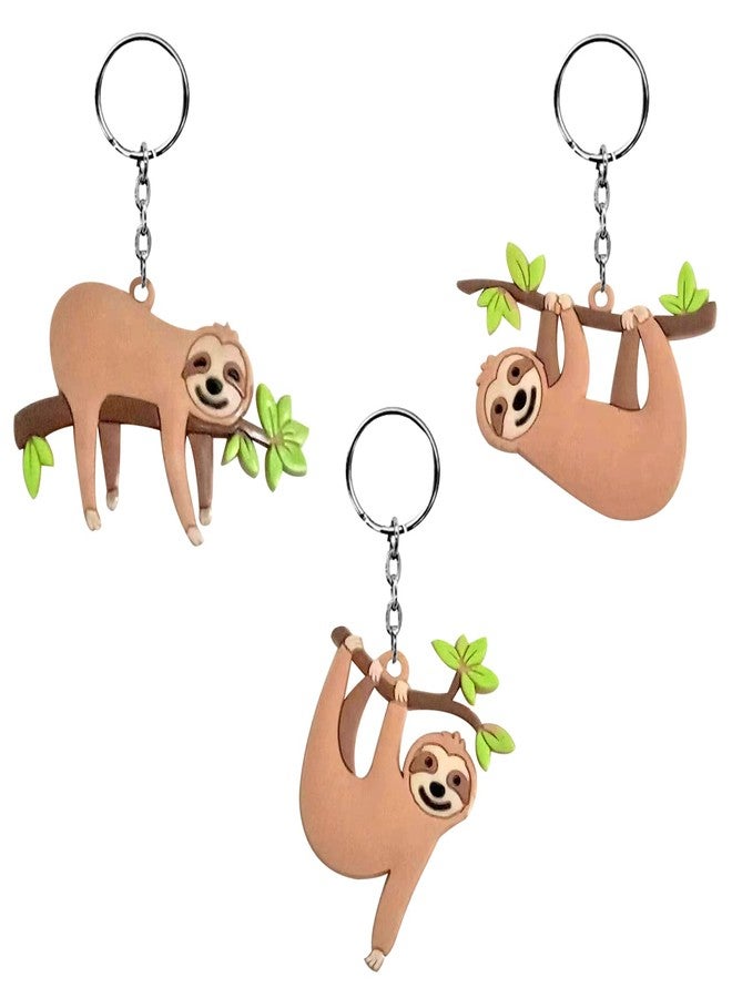 iMagitek 24 Pcs Sloth Keychains for Sloth Themed Party Decorations, Birthday Party Bag Fillers, Birthday Party Return Gifts, Sloth Party Supplies, Sloth Lovers Gifts - Image 1