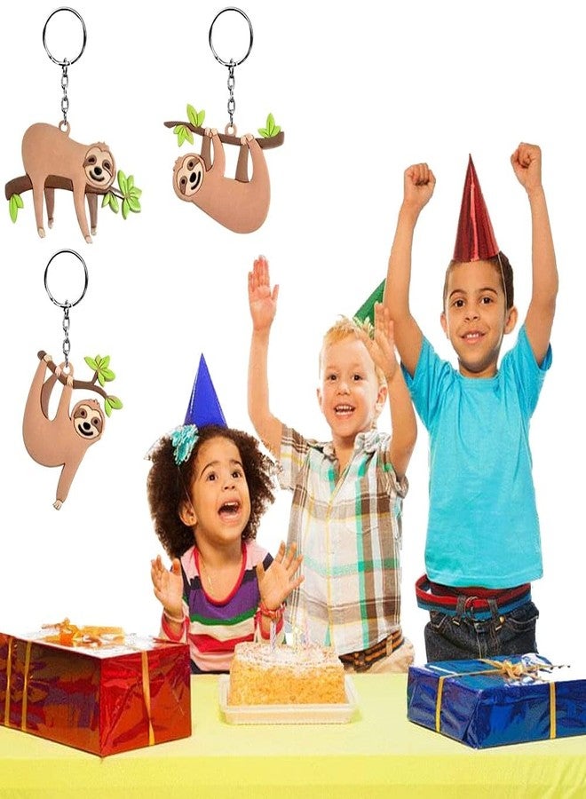 iMagitek 24 Pcs Sloth Keychains for Sloth Themed Party Decorations, Birthday Party Bag Fillers, Birthday Party Return Gifts, Sloth Party Supplies, Sloth Lovers Gifts - Image 5