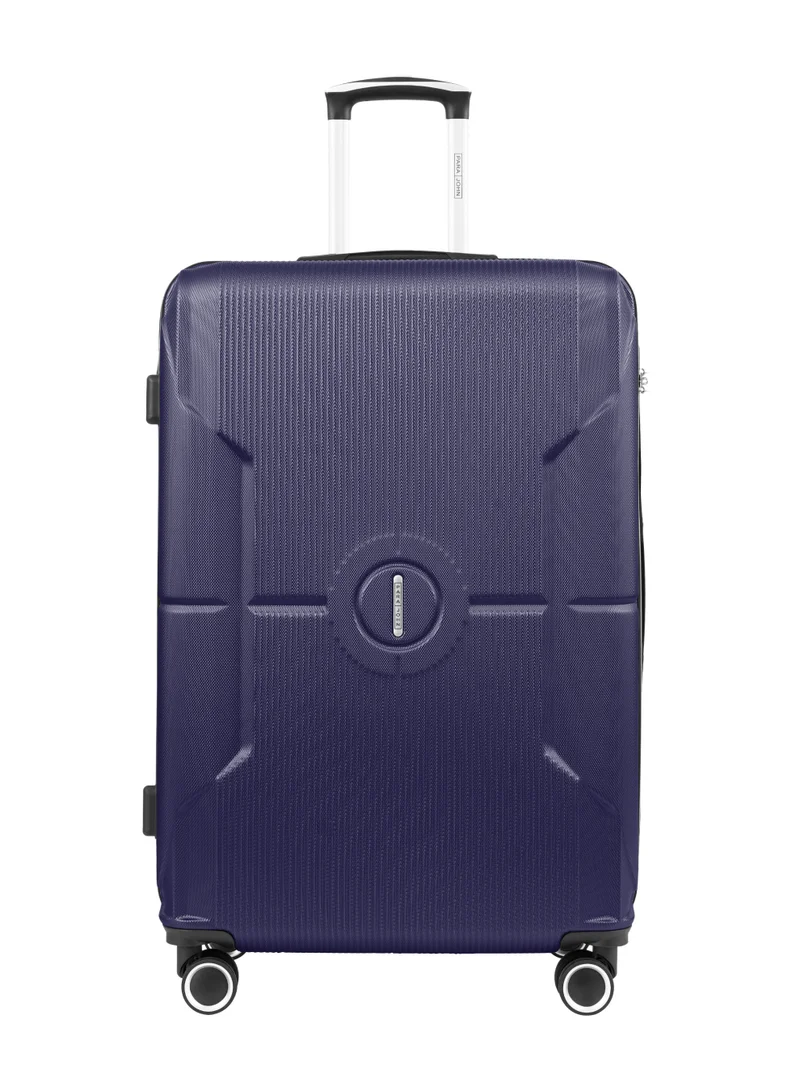 بارا جون Lightweight 1 piece Single Size ABS Hard side Small Cabin Carry Travel Luggage Trolley Bag with Lock- Blue