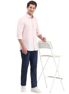 ألين سولي قميص ألين سولي للرجال بقصّة Slim Fit (ASSFQMOBO13224_وردي)  - Image 5