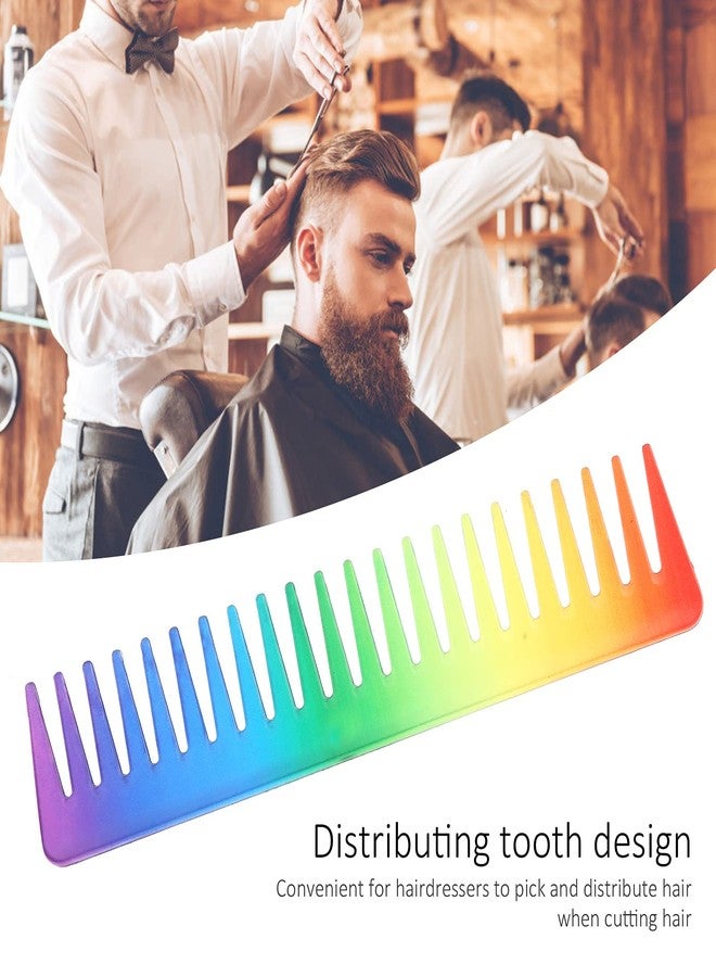 Yinhing Rainbow Hair Comb, Color Hair Dressing Comb, Professional Barber Haircut Comb Fashionable Portable Hairdressing Comb Styling Tool (01) - Image 5