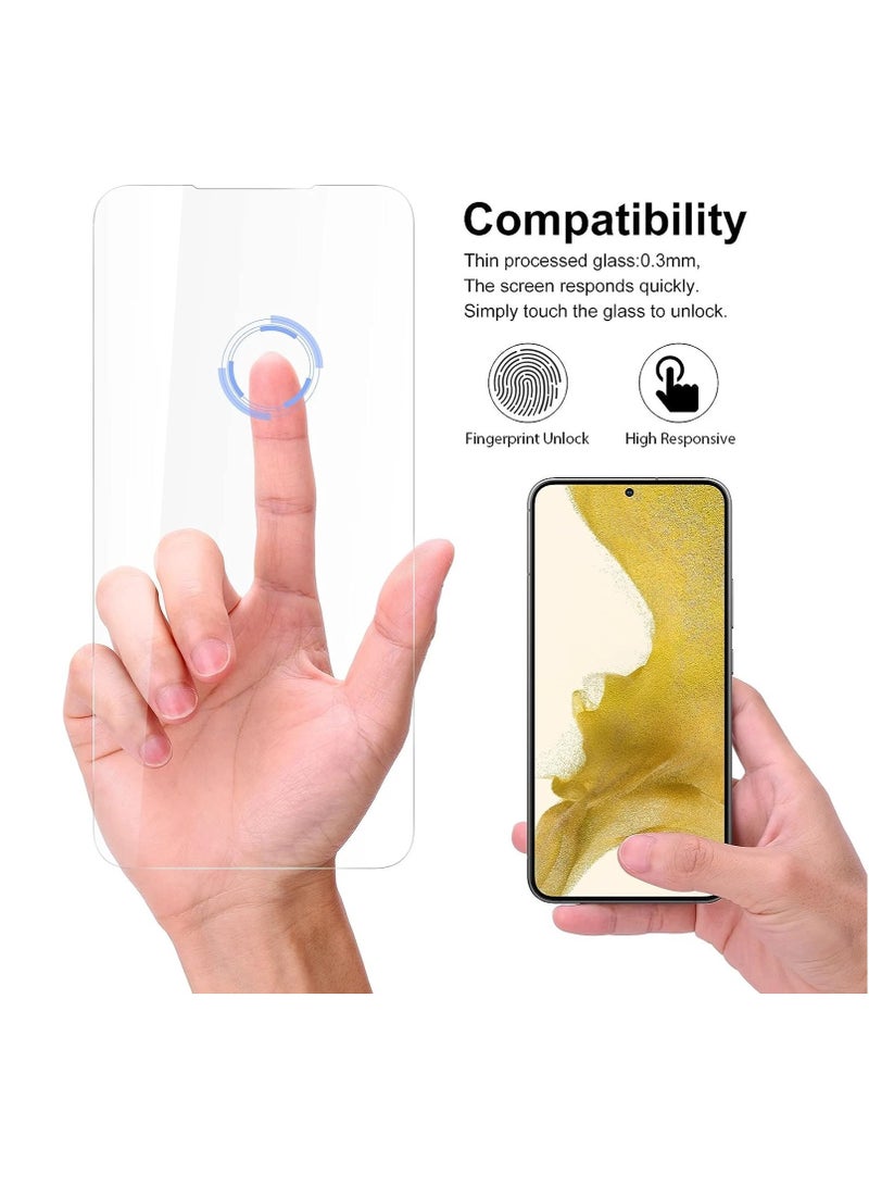 DUSALA Compatible with Galaxy S22 Plus Screen Protector UV, UV Lamp Clear Curved Edge Tempered Glass for Samsung Galaxy - Image 3