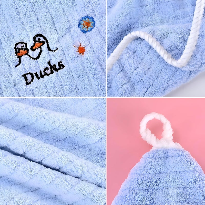 Tensile-5 Towel for Kids with Nursery Loop; Soft cotton absorbent and fast dry, gentle on the skin; suitable for hands and mouth; washable in the washing machine - Image 3