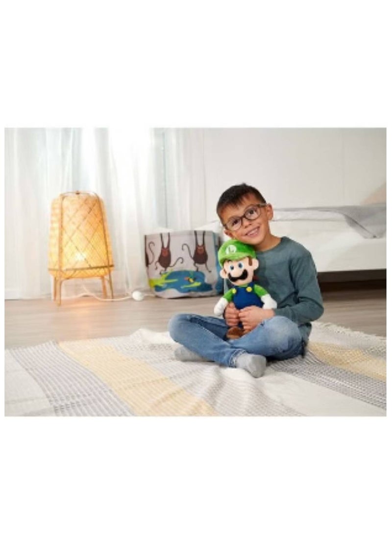 Super Mario Luigi Plush Figure Cuddly Soft Nintendo Character From World Famous Computer Game Suitable From First Months - 30 Cm - Image 2