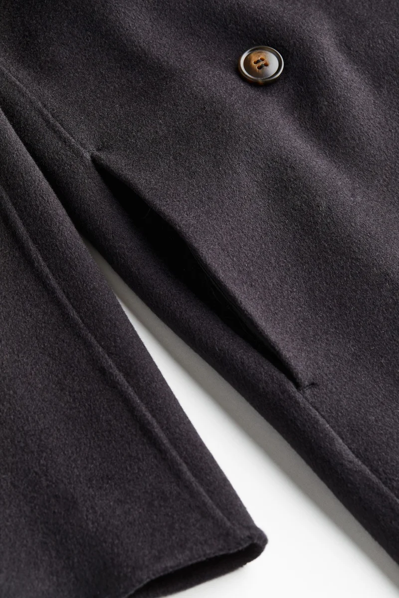 H&M Double-breasted wool-blend coat