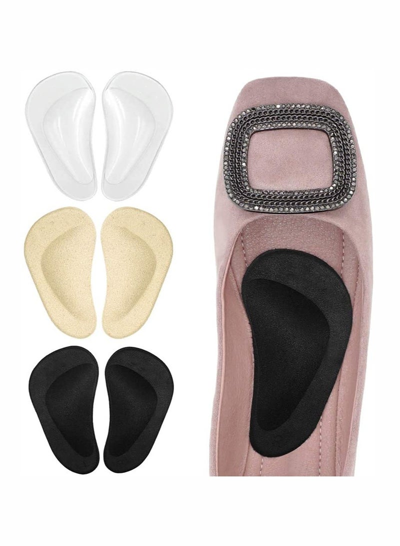 3 pairs of arch support insoles for flat feet, relieving foot pressure and pain - Image 1