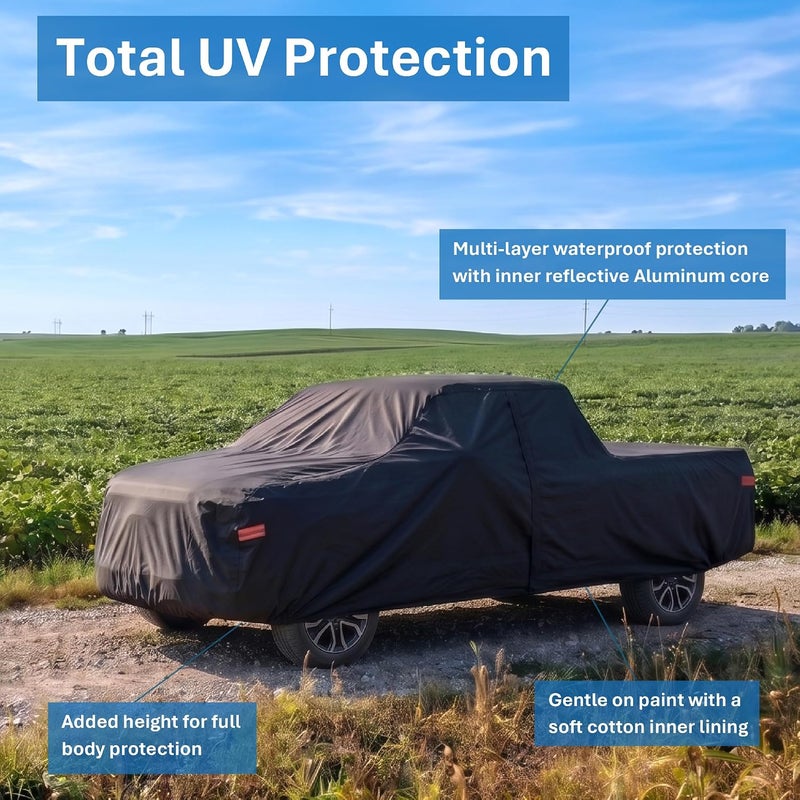 EzyShade 10-Layer SUV Car Cover Waterproof All Weather - Outdoor Full Exterior Cover for Automobiles, Heavy Duty Tarp for Jeep, Rav4, CRV - Size S2 (See Chart for Accurate Fit) | Multi-Layer Outdoor Full Exterior Covers for Automobiles. Heavy Duty Tarp Jeep Rav4 Equinox Trax CRV - See Vehicle Size Chart - Image 4