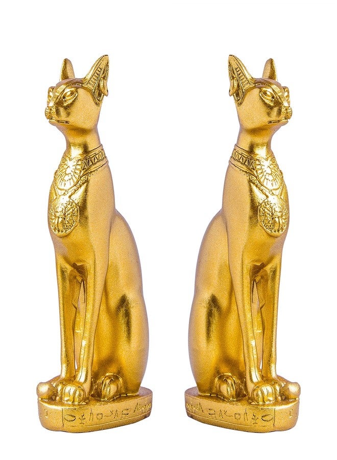 EASCHEER Egyptian Cat Goddess Bastet Statue Egyptian Décor 1PCS(4.2 inches Gold) - Image 5