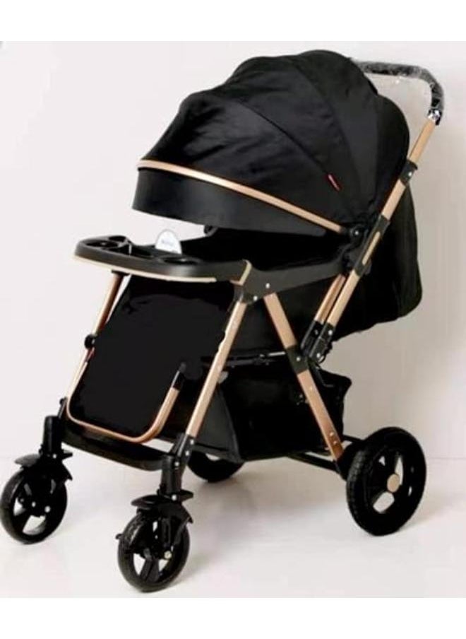 Generic Belecoo Classic 3-in-1 Baby Stroller (Black)  - Image 1