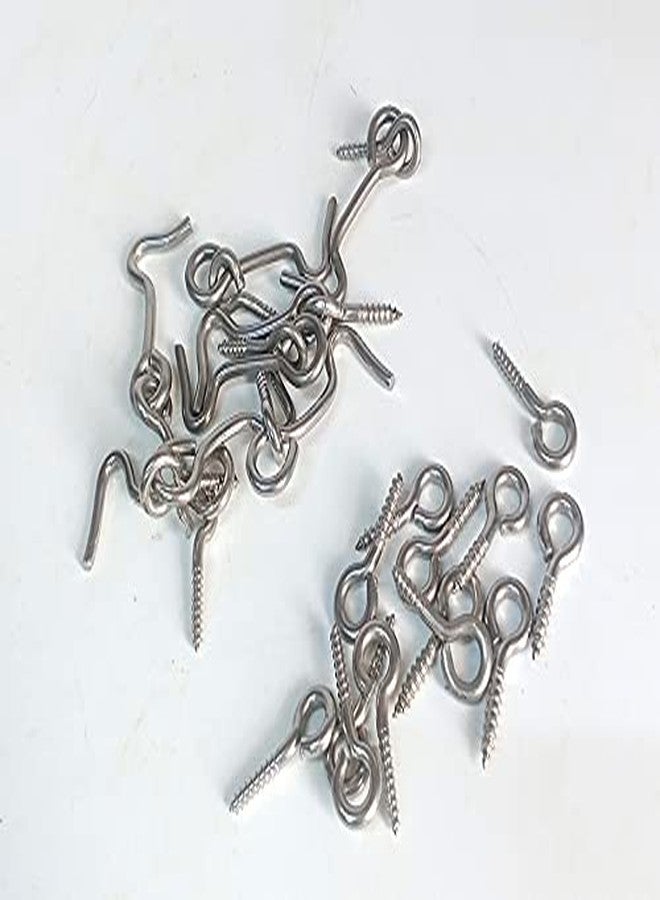 Generic Mild Steel 10 Pcs 1.5 inch Window Eye Bolt Hook and Latch - Image 3